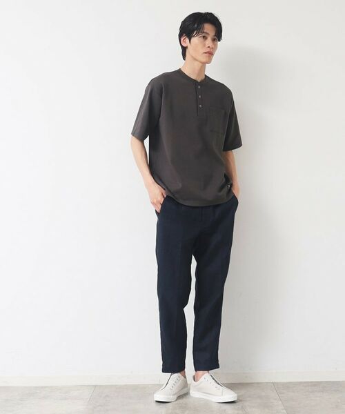 Dessin / デッサン カットソー | 【洗える】ヘンリーネックTシャツ | 詳細7