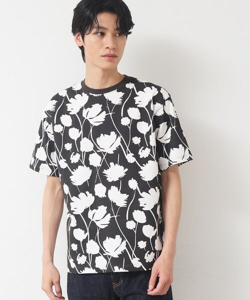 Dessin / デッサン Tシャツ | 【リンクコーデ・洗える】フラワープリントTシャツ | 詳細1