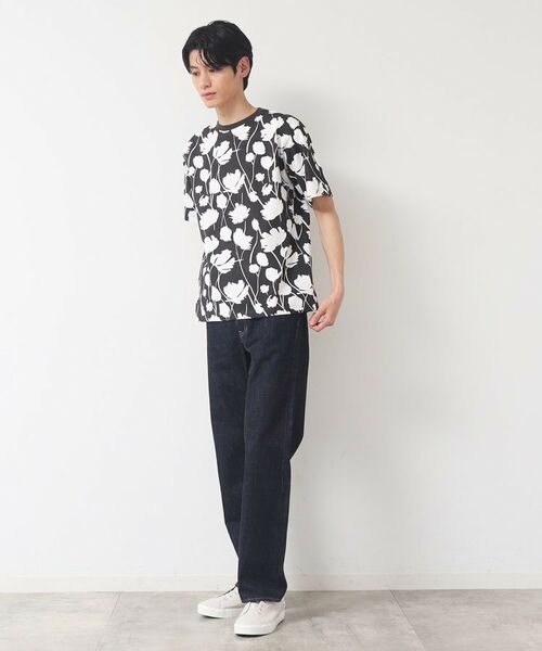 Dessin / デッサン Tシャツ | 【リンクコーデ・洗える】フラワープリントTシャツ | 詳細2