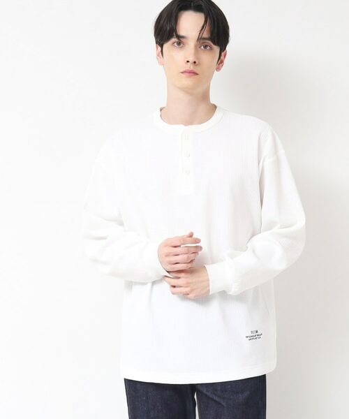 Dessin / デッサン カットソー | 【洗える】ワッフルロングスリーブTシャツ | 詳細1