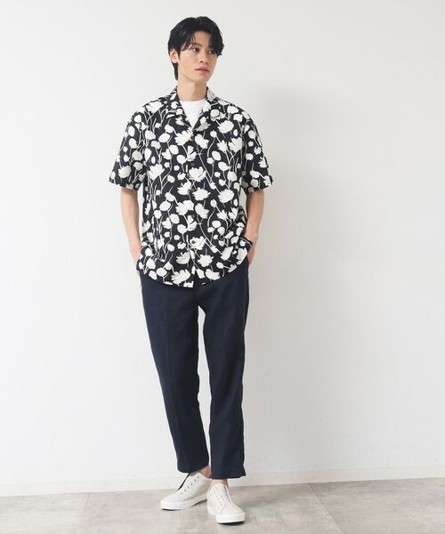 Dessin / デッサン シャツ・ブラウス | 【洗える】フラワープリント開襟シャツ | 詳細3