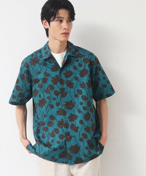 Dessin / デッサン シャツ・ブラウス | 【洗える】フラワープリント開襟シャツ | 詳細5