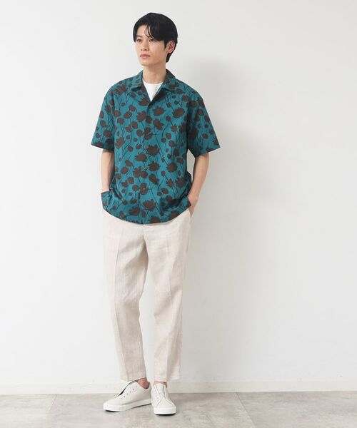 Dessin / デッサン シャツ・ブラウス | 【洗える】フラワープリント開襟シャツ | 詳細6