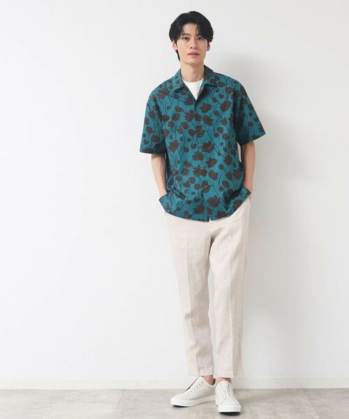 Dessin / デッサン シャツ・ブラウス | 【洗える】フラワープリント開襟シャツ | 詳細7