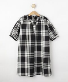 Dessin / デッサン ミニ丈・ひざ丈ワンピース | 【リンクコーデ】ガーゼチェックワンピース