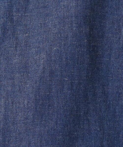 Dessin / デッサン シャツ・ブラウス | 【洗える】リネンブレンドデニムフリルシャツ | 詳細8