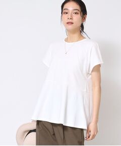 Dessin / デッサン カットソー | ◆【洗える】ペプラムチュニックカットソー（XS～L）