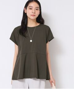 Dessin / デッサン カットソー | ◆【洗える】ペプラムチュニックカットソー（XS～L）