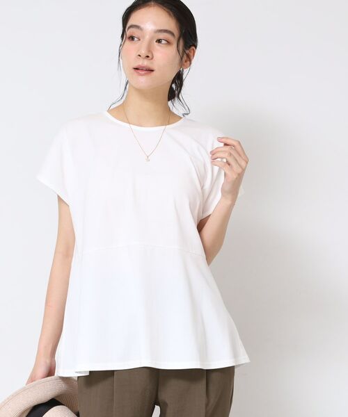 Dessin / デッサン カットソー | ◆【洗える】ペプラムチュニックカットソー(XS~L) | 詳細1