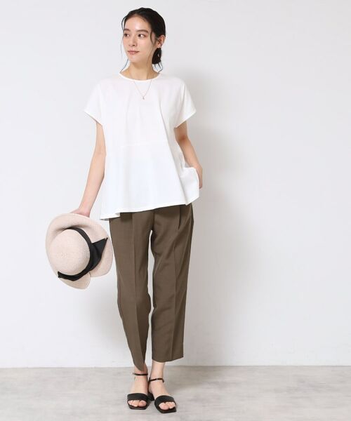 Dessin / デッサン カットソー | ◆【洗える】ペプラムチュニックカットソー(XS~L) | 詳細3