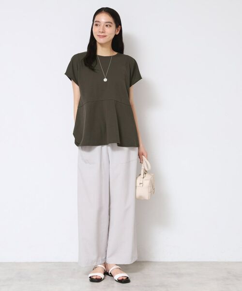 Dessin / デッサン カットソー | ◆【洗える】ペプラムチュニックカットソー(XS~L) | 詳細6