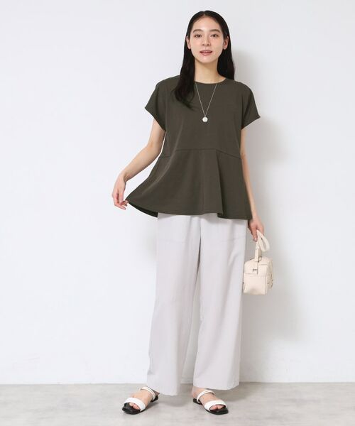 Dessin / デッサン カットソー | ◆【洗える】ペプラムチュニックカットソー(XS~L) | 詳細7