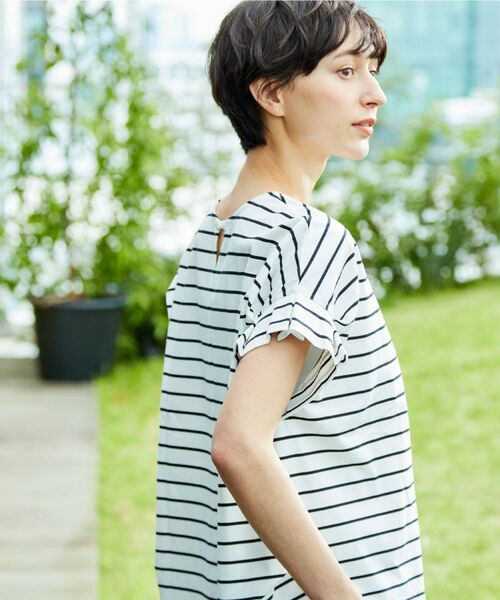 Dessin / デッサン カットソー | 【洗える】袖タックデザインカットソー | 詳細12