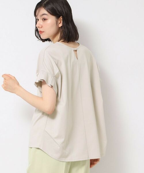 Dessin / デッサン カットソー | 【洗える】袖タックデザインカットソー(ライトグレー(011))