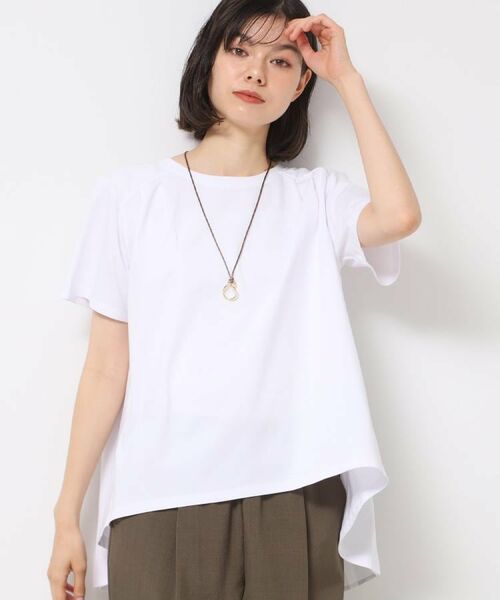 Dessin / デッサン カットソー | 【洗える】バックプリーツデザインカットソー | 詳細1