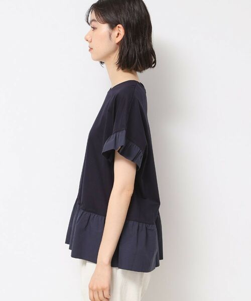 Dessin / デッサン カットソー | ◆【洗える】ラッフルドッキングカットソー | 詳細14