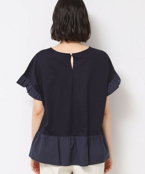 Dessin / デッサン カットソー | ◆【洗える】ラッフルドッキングカットソー | 詳細15