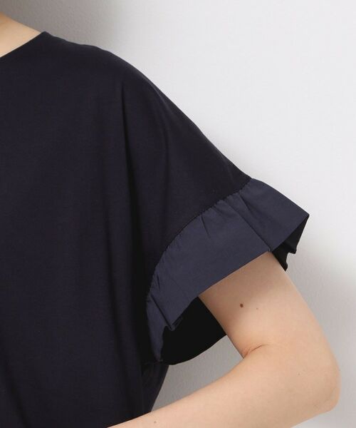 Dessin / デッサン カットソー | ◆【洗える】ラッフルドッキングカットソー | 詳細18