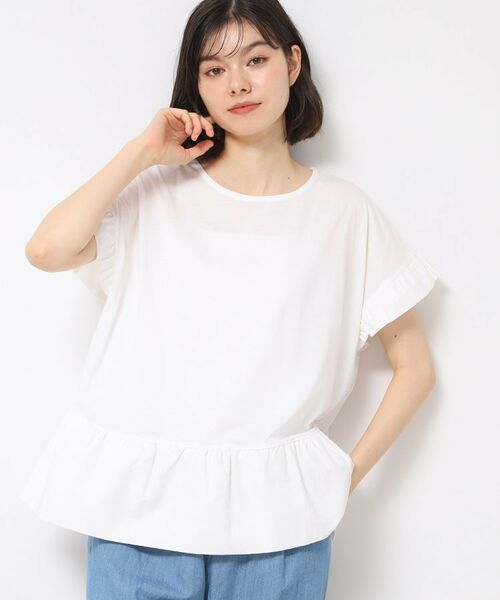 Dessin / デッサン カットソー | ◆【洗える】ラッフルドッキングカットソー | 詳細2