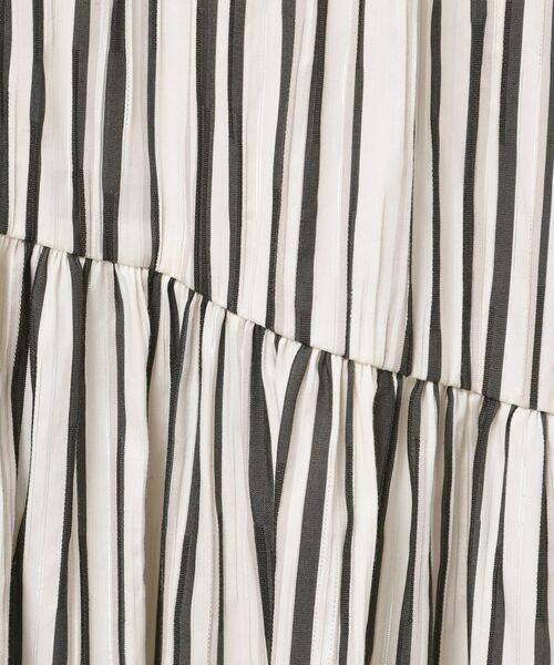 Dessin / デッサン ロング・マキシ丈スカート | ◆【ウエストゴム・洗える】ストライプ柄切り替えスカート | 詳細4