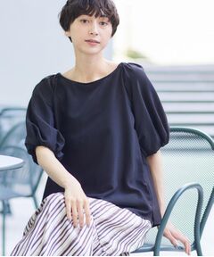 Dessin / デッサン シャツ・ブラウス | 【洗える】バッグギャザー入り五分袖ボリュームブラウス