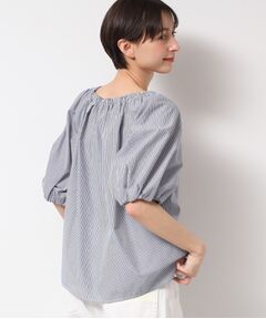 Dessin / デッサン シャツ・ブラウス | 【洗える】バッグギャザー入り五分袖ボリュームブラウス