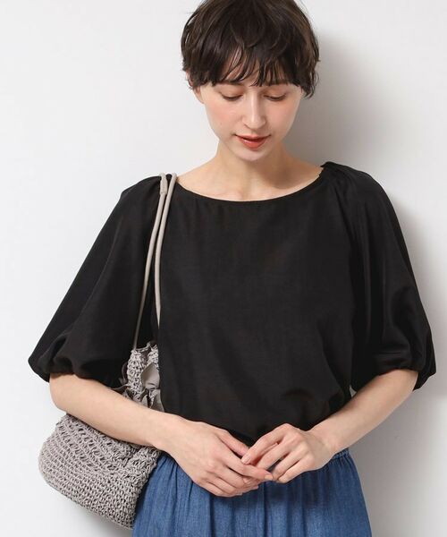 Dessin / デッサン シャツ・ブラウス | 【洗える】バッグギャザー入り五分袖ボリュームブラウス | 詳細2