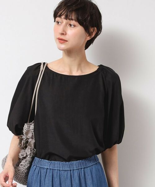 Dessin / デッサン シャツ・ブラウス | 【洗える】バッグギャザー入り五分袖ボリュームブラウス | 詳細3