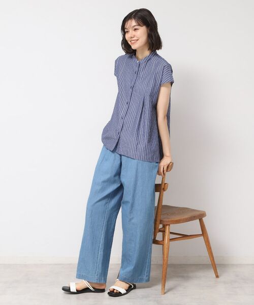 Dessin / デッサン シャツ・ブラウス | 【洗える】フレンチスリーブフレアーブラウス(XS~L) | 詳細12