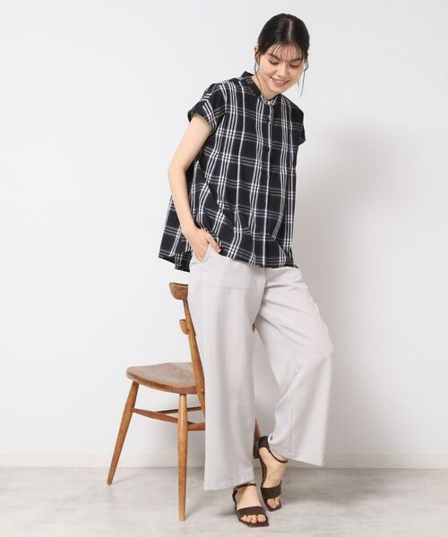 Dessin / デッサン シャツ・ブラウス | 【洗える】フレンチスリーブフレアーブラウス(XS~L) | 詳細3