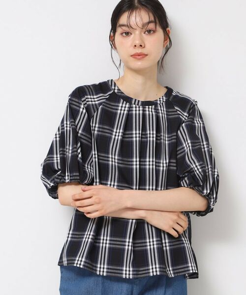 Dessin / デッサン シャツ・ブラウス | 【洗える】ギャザー入りバルーンスリーブブラウス(ブルー(293))