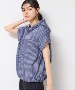 Dessin / デッサン シャツ・ブラウス | 【洗える】ハーフジップフーディーシャツ