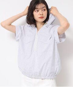 Dessin / デッサン シャツ・ブラウス | 【洗える】ハーフジップフーディーシャツ