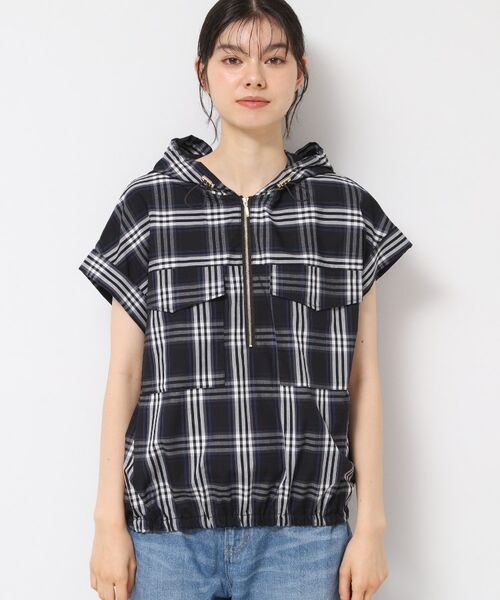 Dessin / デッサン シャツ・ブラウス | 【洗える】ハーフジップフーディーシャツ | 詳細12