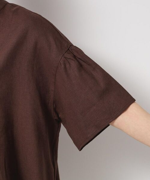 Dessin / デッサン シャツ・ブラウス | 【二の腕カバー・洗える】リネンブレンド袖切り替えブラウス | 詳細17