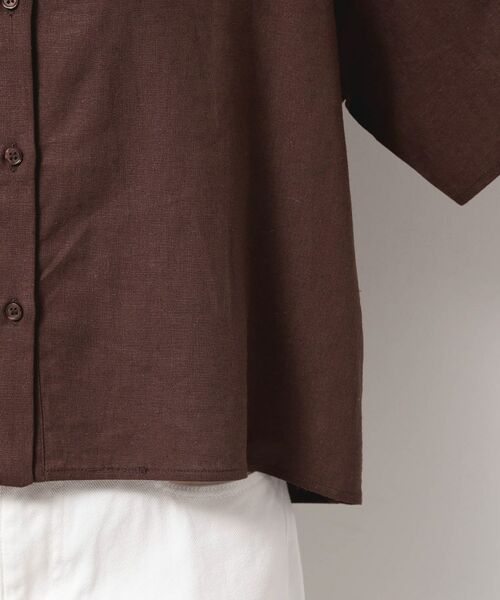 Dessin / デッサン シャツ・ブラウス | 【二の腕カバー・洗える】リネンブレンド袖切り替えブラウス | 詳細18