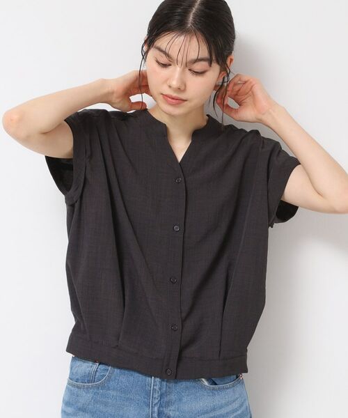 Dessin / デッサン シャツ・ブラウス | 【洗える】フレンチスリーブスキッパーシャツ(XS~L) | 詳細1