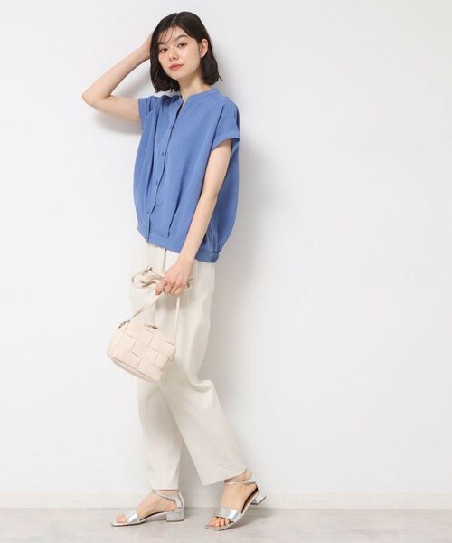 Dessin / デッサン シャツ・ブラウス | 【洗える】フレンチスリーブスキッパーシャツ(XS~L) | 詳細10