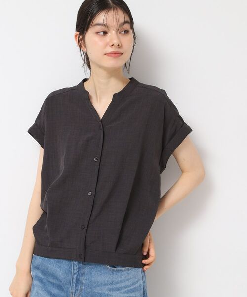 Dessin / デッサン シャツ・ブラウス | 【洗える】フレンチスリーブスキッパーシャツ(XS~L) | 詳細2