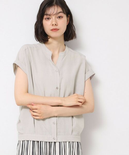 Dessin / デッサン シャツ・ブラウス | 【洗える】フレンチスリーブスキッパーシャツ(XS~L) | 詳細5