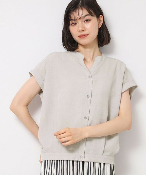 Dessin / デッサン シャツ・ブラウス | 【洗える】フレンチスリーブスキッパーシャツ(XS~L) | 詳細6