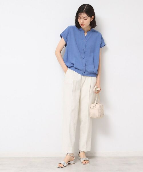 Dessin / デッサン シャツ・ブラウス | 【洗える】フレンチスリーブスキッパーシャツ(XS~L) | 詳細9