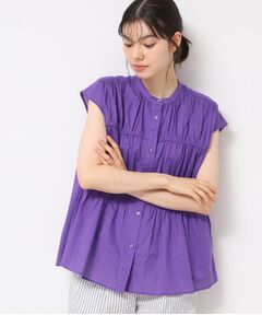 Dessin / デッサン シャツ・ブラウス | 【洗える】シャーリングペプラムブラウス