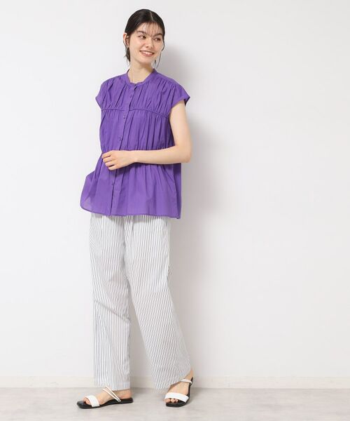 Dessin / デッサン シャツ・ブラウス | 【洗える】シャーリングペプラムブラウス | 詳細11