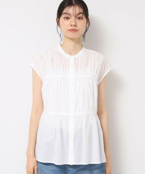 Dessin / デッサン シャツ・ブラウス | 【洗える】シャーリングペプラムブラウス | 詳細13