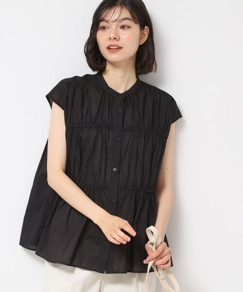 Dessin / デッサン シャツ・ブラウス | 【洗える】シャーリングペプラムブラウス | 詳細6