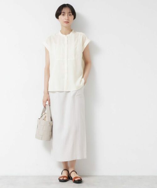 Dessin / デッサン シャツ・ブラウス | 【洗える】ピンタックデザインフレンチスリーブブラウス | 詳細2