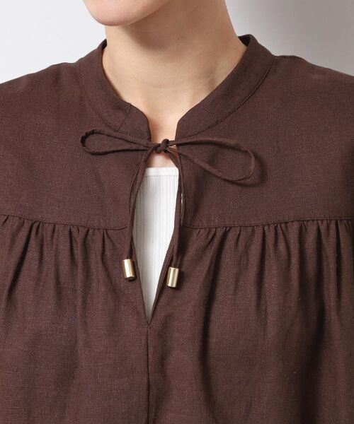 Dessin / デッサン シャツ・ブラウス | 【洗える】レーヨン麻フリルスリーブブラウス | 詳細16