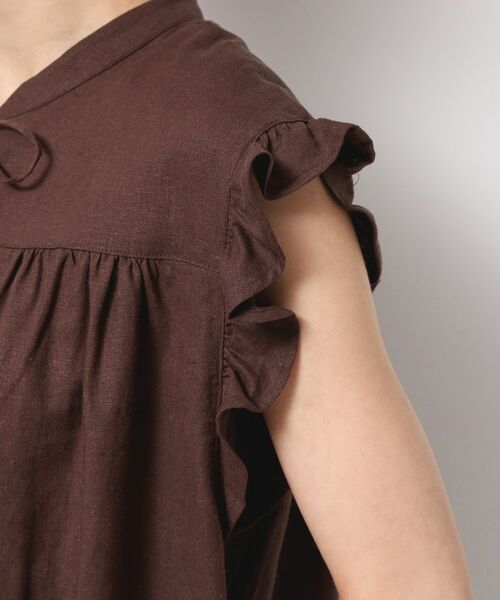 Dessin / デッサン シャツ・ブラウス | 【洗える】レーヨン麻フリルスリーブブラウス | 詳細17