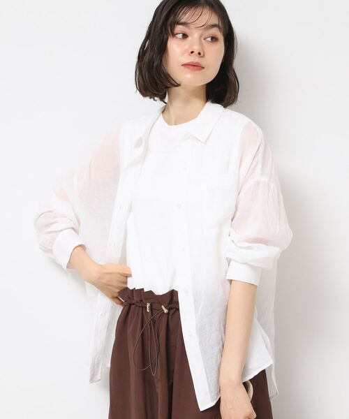 Dessin / デッサン シャツ・ブラウス | 【洗える】シアーシャンブレーシャツ | 詳細1